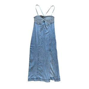 Promesa Light Blue Denim Dress
